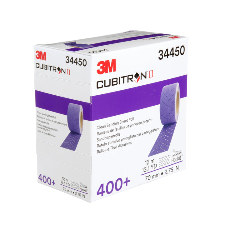 3M Cubitron II Hookit Clean Sanding Sheet Roll, 34450, 400+ grade, 70
mm x 12 m