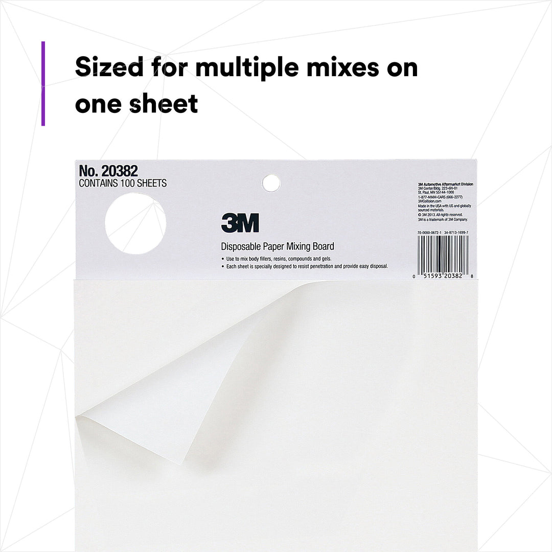 3M Disposable Paper Mixing Board, 20382