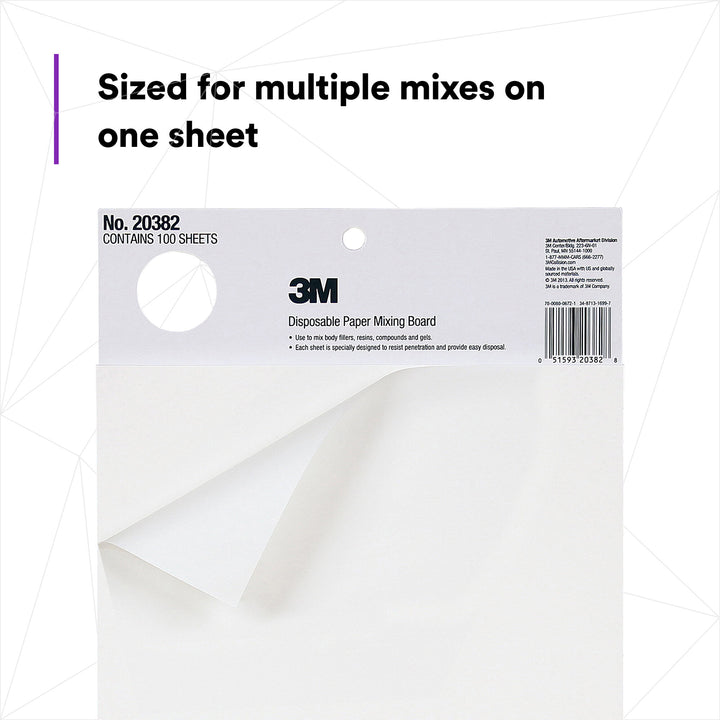 3M Disposable Paper Mixing Board, 20382