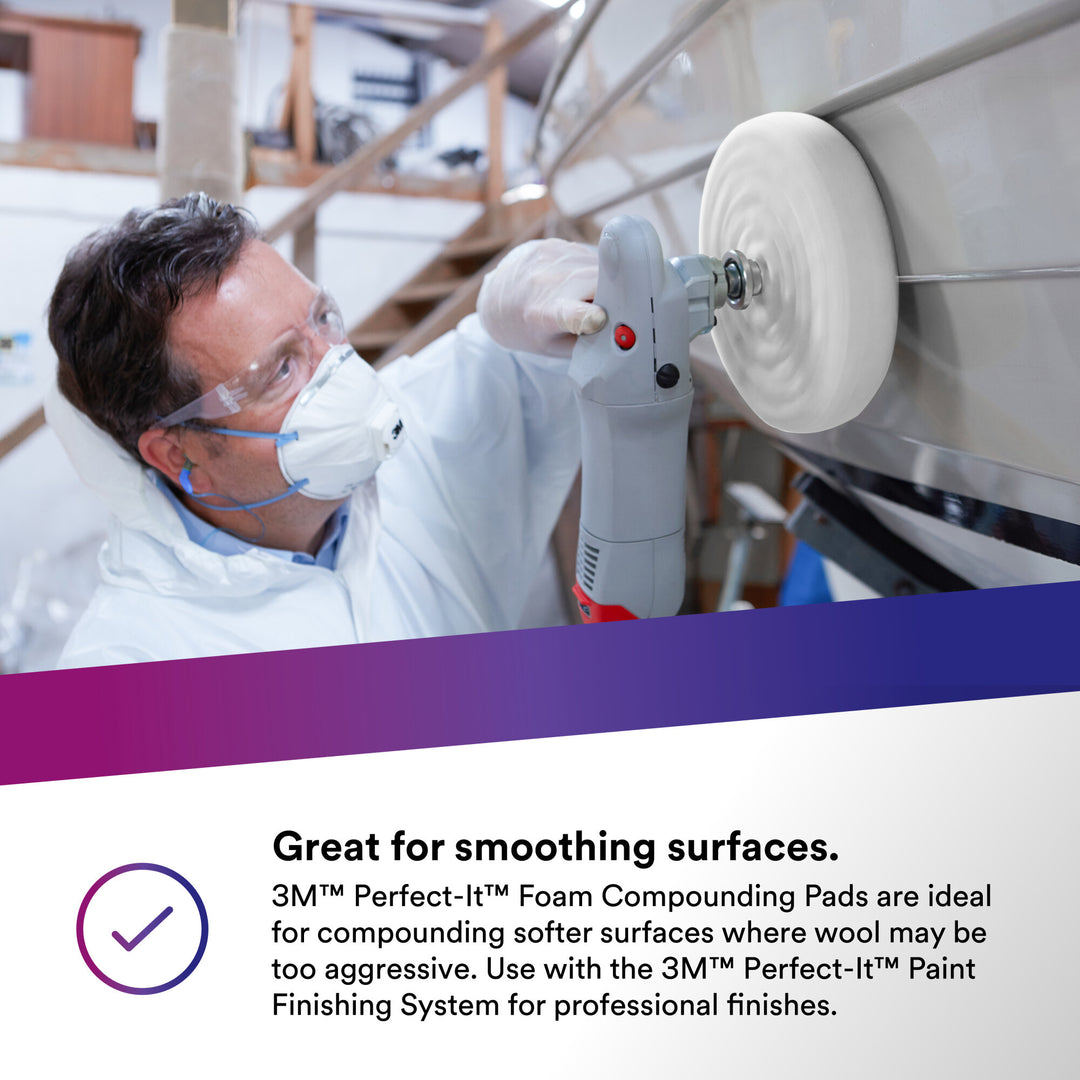 3M Perfect-it Foam Compounding Pad, 05706, 8 in