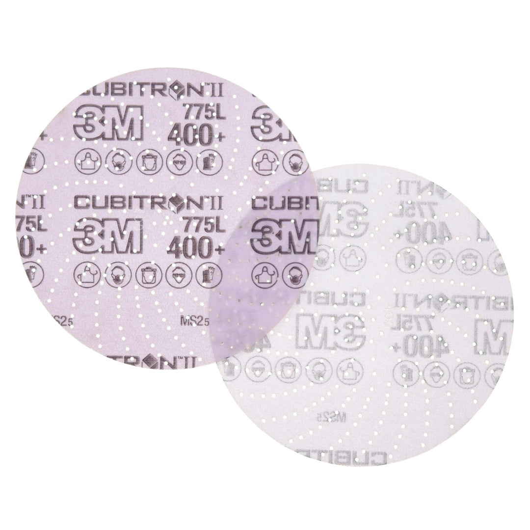 3M Xtract Cubitron II Film Disc 775L, 400+, 6 in, Die 600LG,
50/Carton