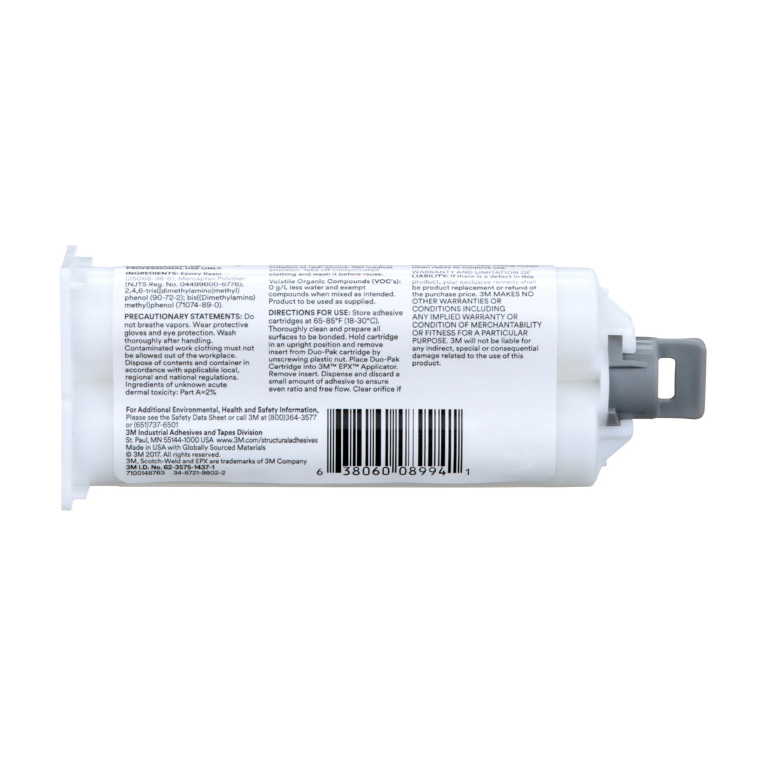 3M Scotch-Weld Epoxy Adhesive DP100, Clear, 48.5 mL Duo-Pak