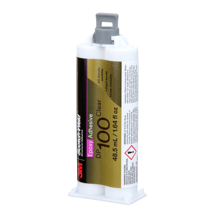 3M Scotch-Weld Epoxy Adhesive DP100, Clear, 48.5 mL Duo-Pak