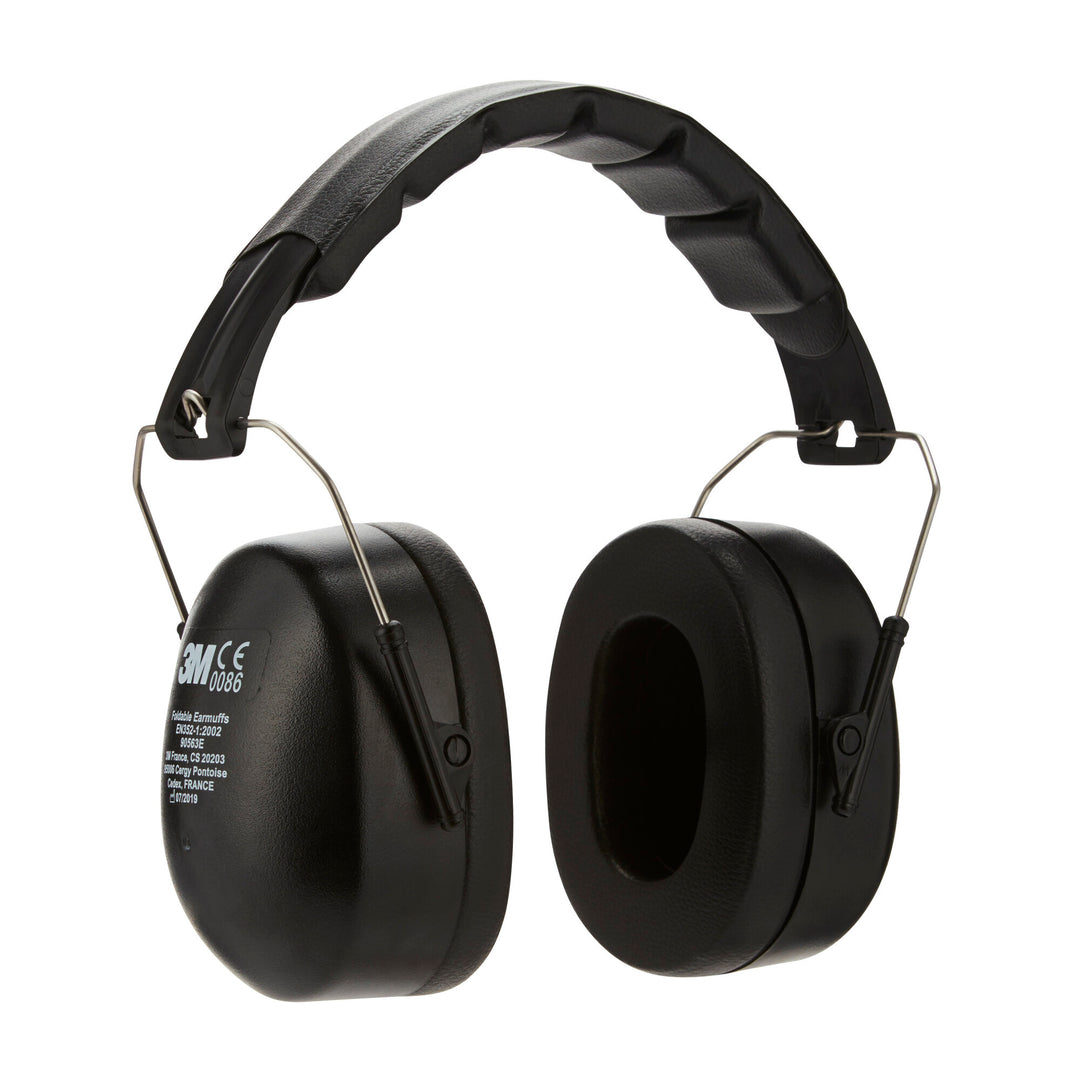 3M Folding Earmuff, 90563H1-DC, Black