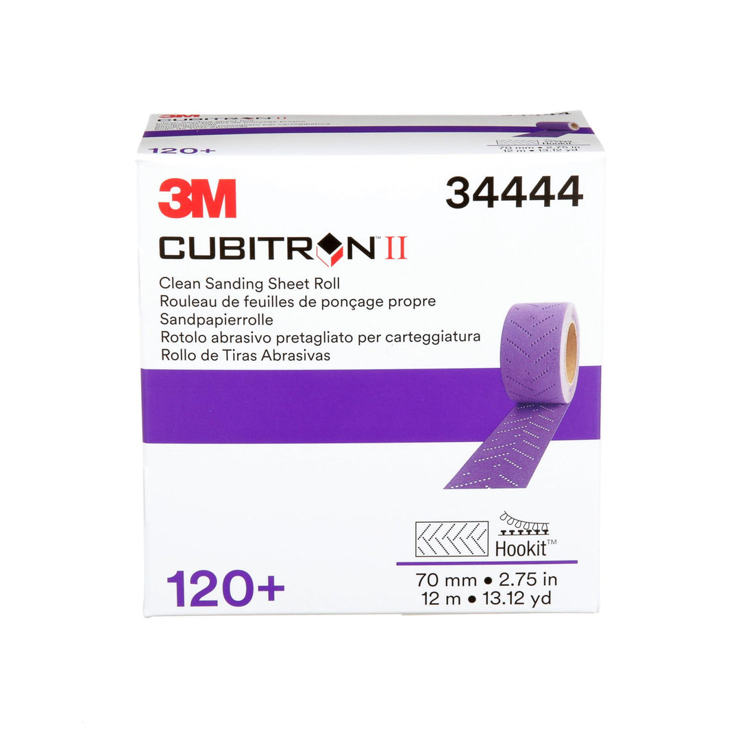 3M Cubitron II Hookit Clean Sanding Sheet Roll 737U, 34444, 120+
grade
