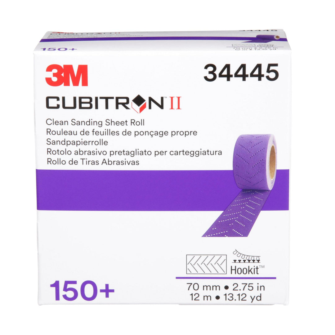 3M Cubitron II Hookit Clean Sanding Sheet Roll, 34445, 150+ grade, 70
mm x 12 m