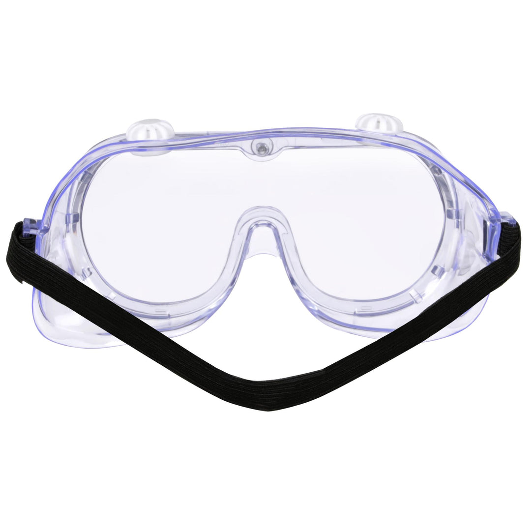 3M Goggle Chemical Splash, 91252H1-DC-10, Black Strap, Clear Lens