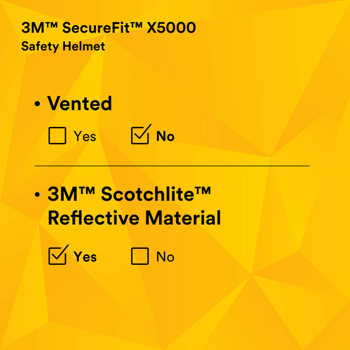 3M SecureFit Safety Helmet, X5003X-ANSI,  Blue, 1Ea/Box