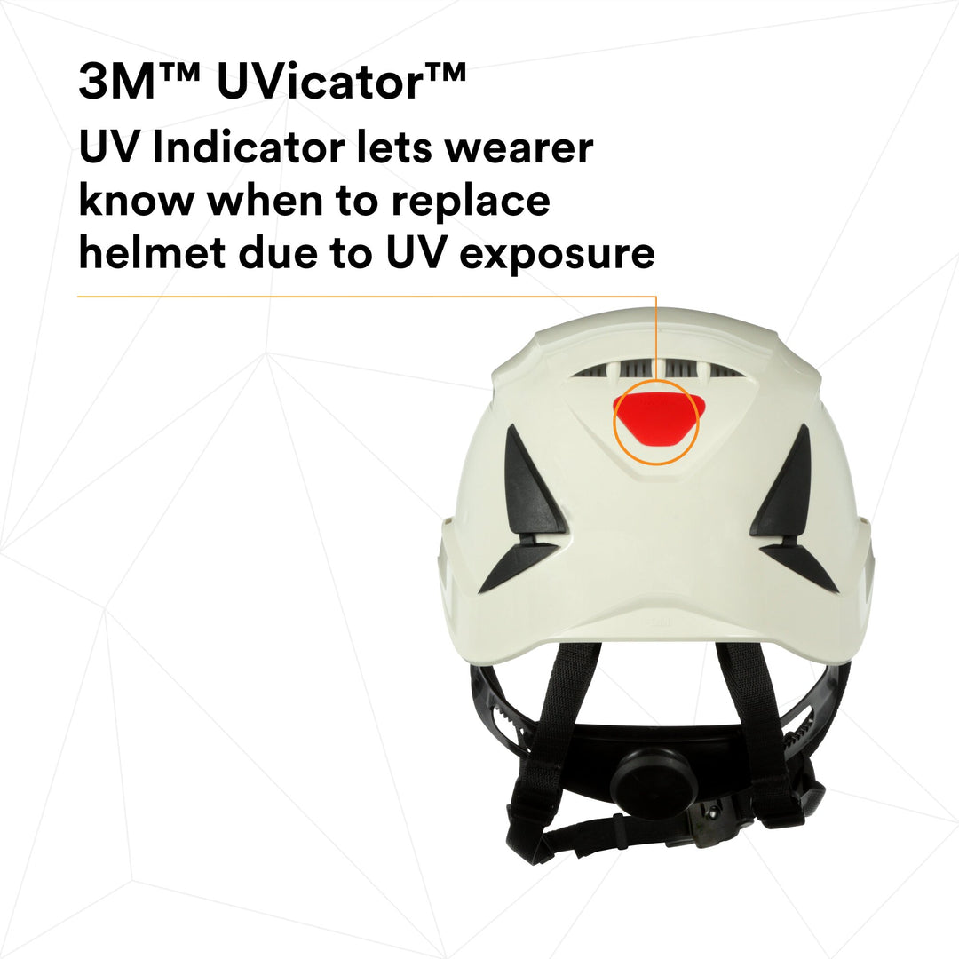 3M SecureFit Safety Helmet, X5001V-ANSI,  White, vented