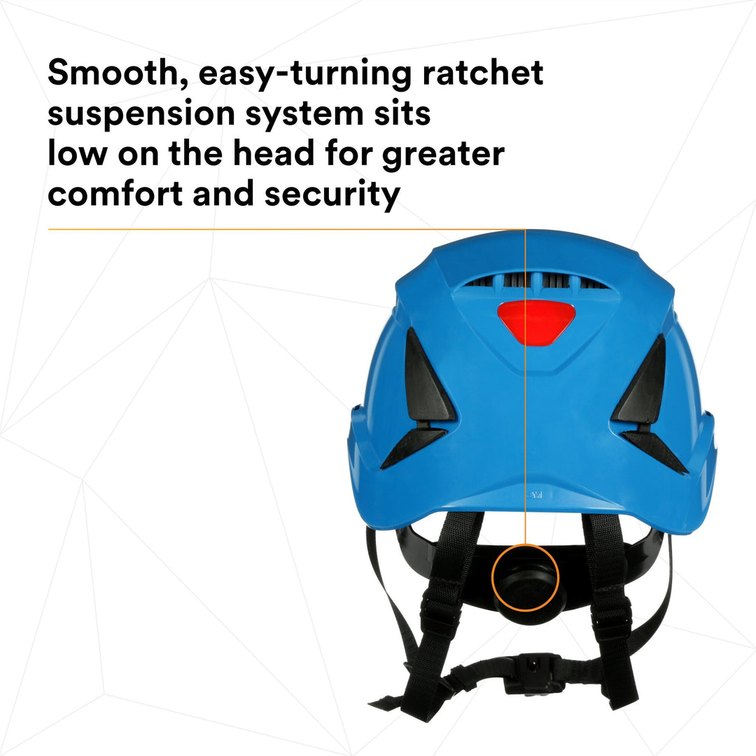3M SecureFit Safety Helmet, X5003V-ANSI,  Blue, vented