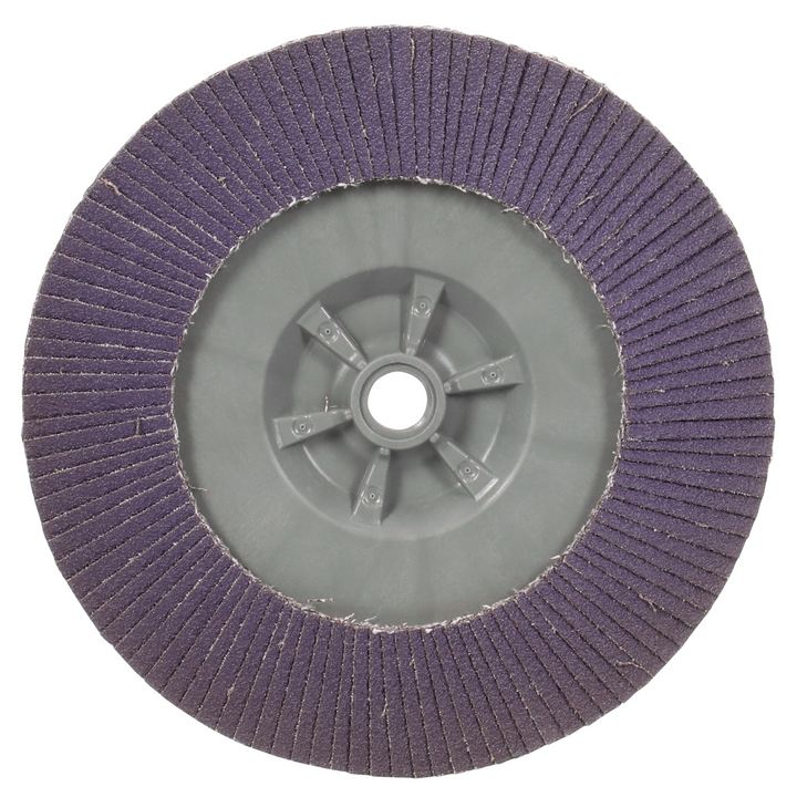 3M Flap Disc 769F, 80+, T27 Quick Change, 7 in x 5/8 in-11