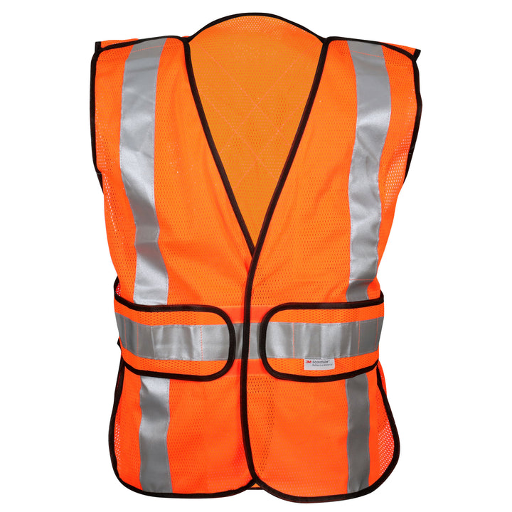 3M Reflective Construction Safety Vest with 5 Point Tear Away, Class 2
