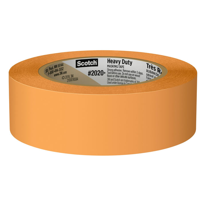 Scotch® Heavy Duty Masking Tape 2020+-36AP, 1.41 in x 60.1 yd (36mm x55m)