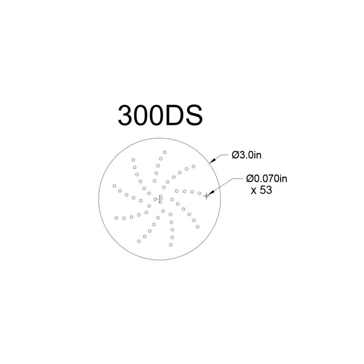3M Hookit Microfinishing Film Disc 268L, 30 Mic 3MIL, Type D, 3 in,Die 300DS