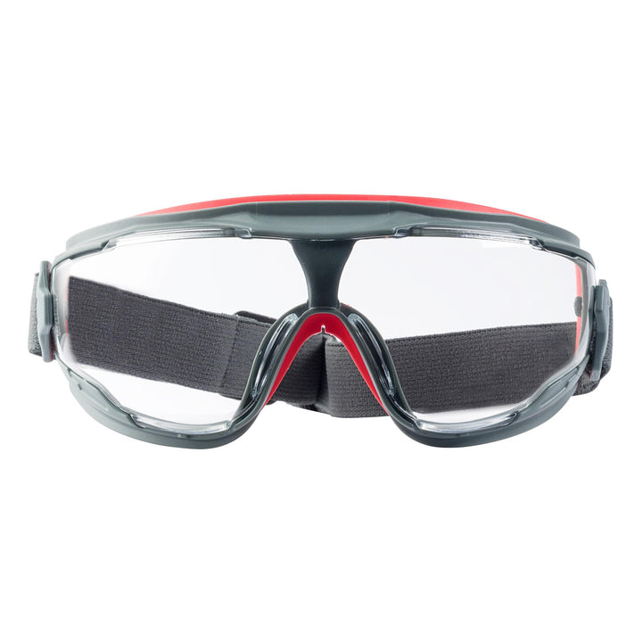 3M Anti-Fog Goggle with Scotchgard Protector 47212H1-VDC, Gray/Red,
Clear Lens