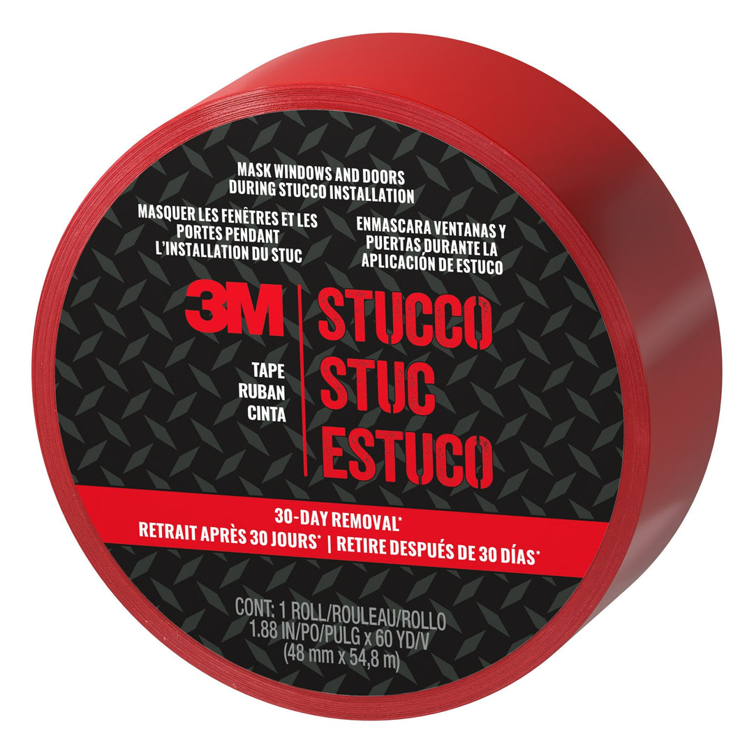 3M Stucco Tape 3262, 1.88 in x 60 yd (48 mm x 54.8 m) 12 rls/case