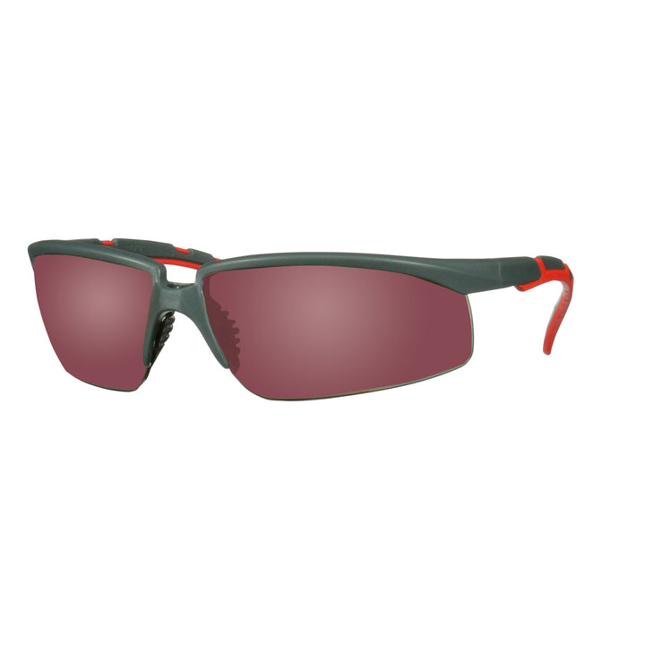 3M Solus 2000 Series, S2024AS-RED, Gray/Red Temples, Red MirrorAnti-Scratch lens