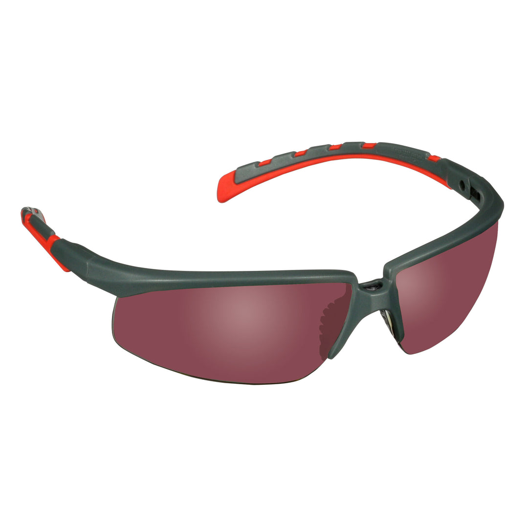 3M Solus 2000 Series, S2024AS-RED, Gray/Red Temples, Red MirrorAnti-Scratch lens