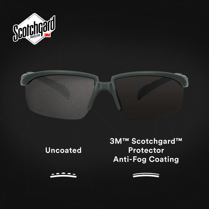 3M Solus 2000 Series, S2002SGAF-BGR, Gray/Blue-Green Temples