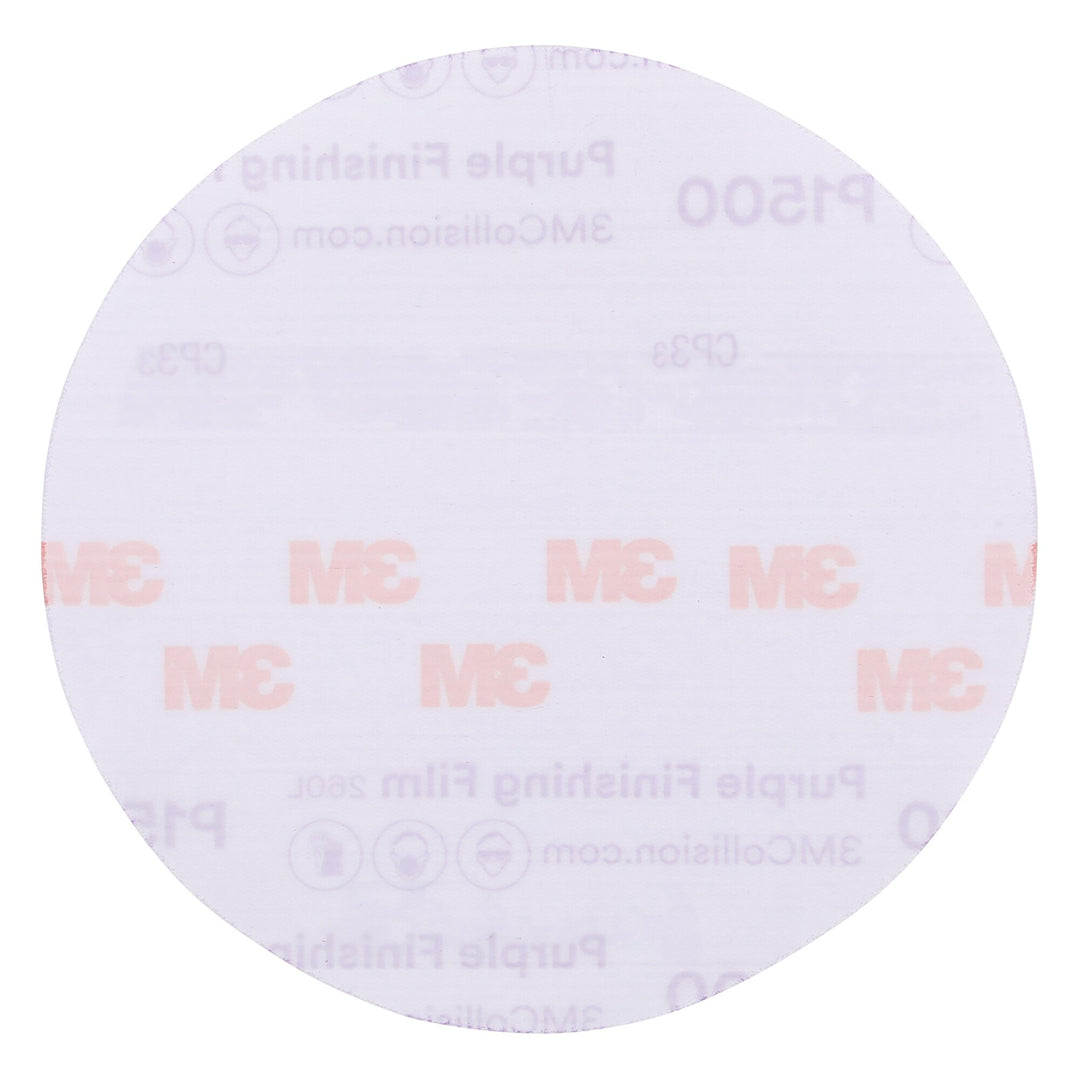 3M Hookit Purple Finishing Film Abrasive Disc 260L, 35407, 6 in, Dust Free