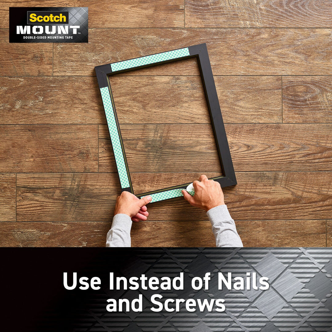 Scotch-Mount Indoor Double-Sided Mounting Tape 314H-MED-DC, 1 in x 125 in