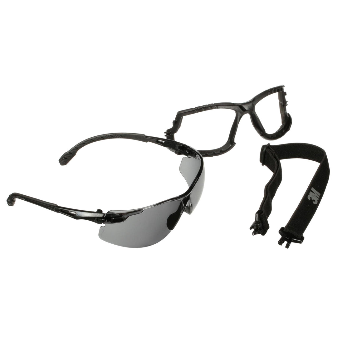 3M Solus 1000 Series, S1502SGAF-KT, Blk Temples, Scotchgard Anti-Fog Coating