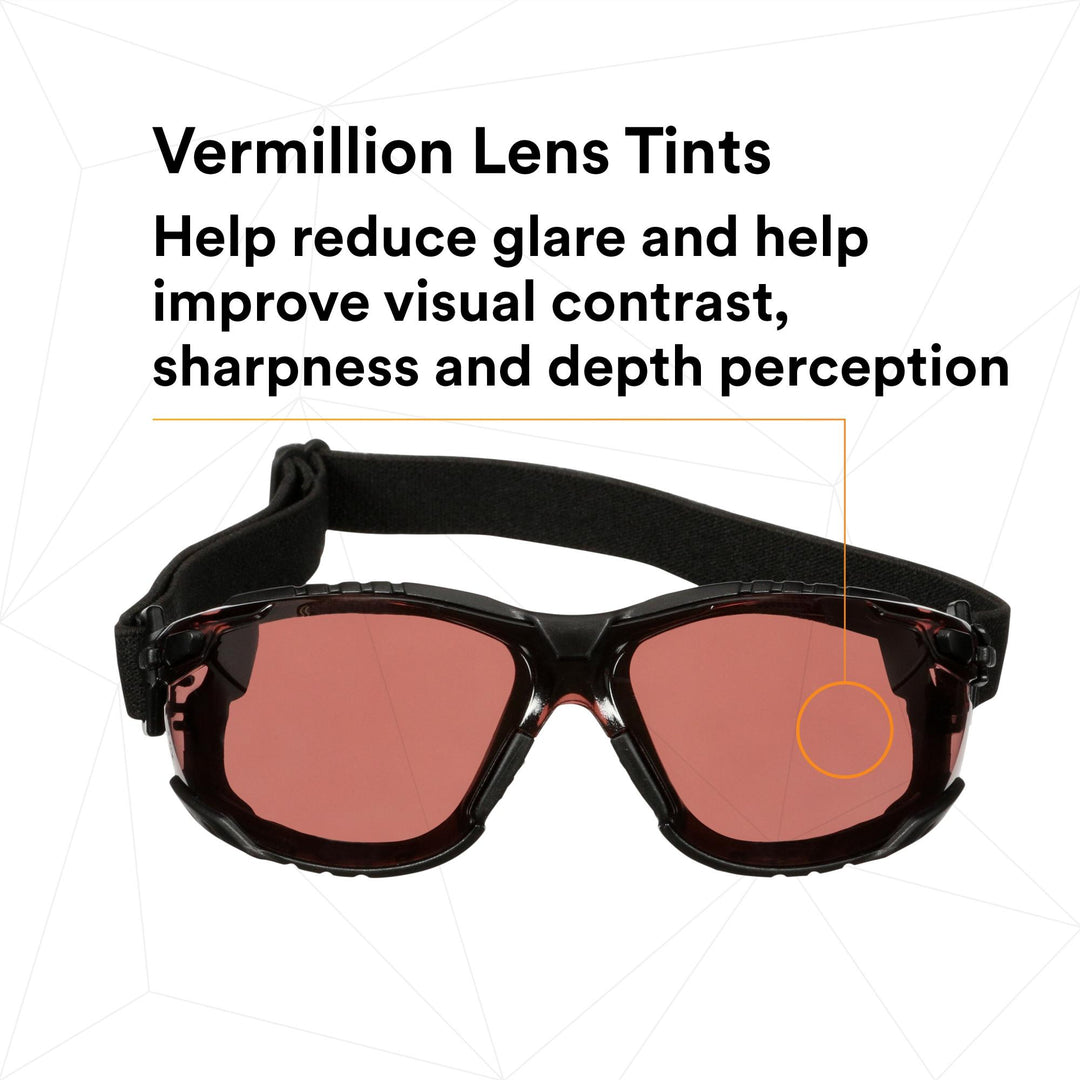 3M Solus 1000 Series, S1523SGAF-KT, Blk Temples, Scotchgard Anti-Fog Coating