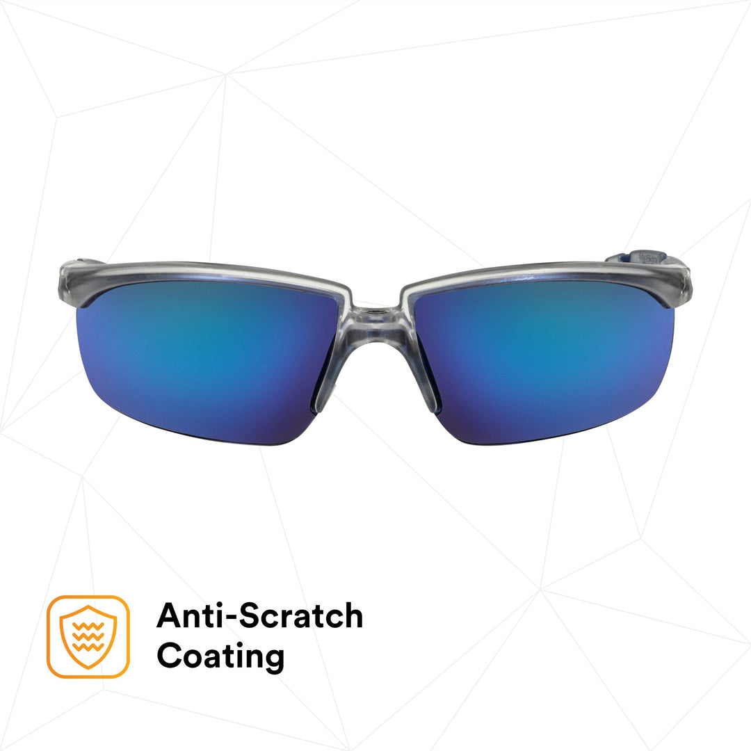 3M Solus 2000 Series, S2008AS-CLR, Clear/Blue Temples