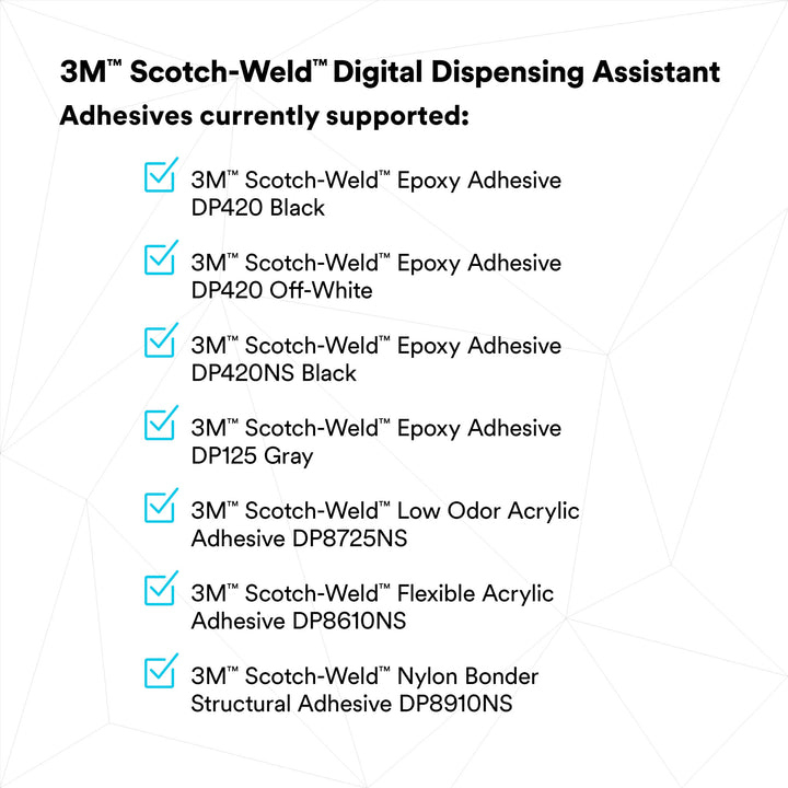 3M Scotch-Weld Flexible Acrylic Adhesive DP8610NS, Black, 45 mL Duo-Pak