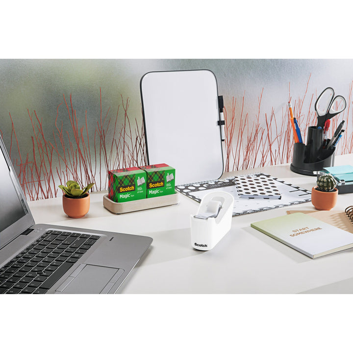 Scotch® Tape Dispenser C18-W, White .75 in x 350 in (19 mm x 8,89 m)