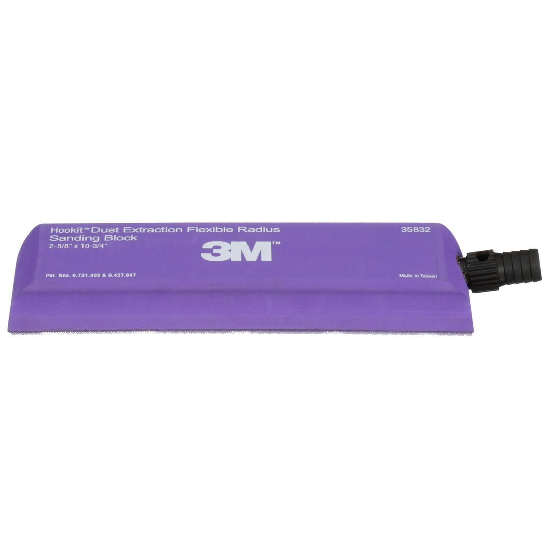 3M Hookit Dust Extraction Flexible Radius Sanding Block 35832, 273 mm x 66 mm