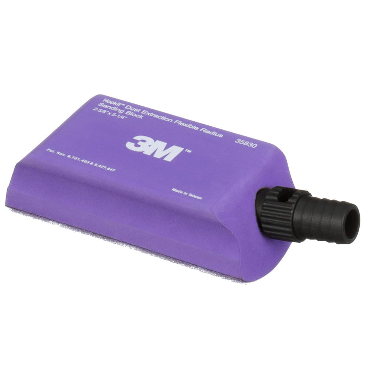 3M Hookit Dust Extraction Flexible Radius Sanding Block 35830, 133 mm x 66 mm