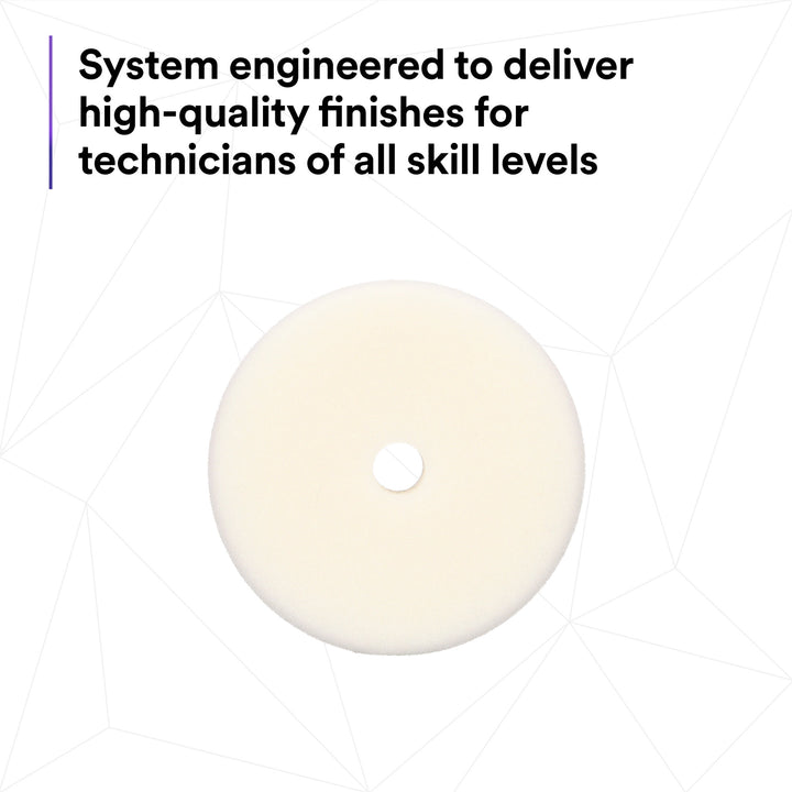 3M Perfect-It Random Orbital Foam Compounding Pad 34122, Coarse,White, 5 in