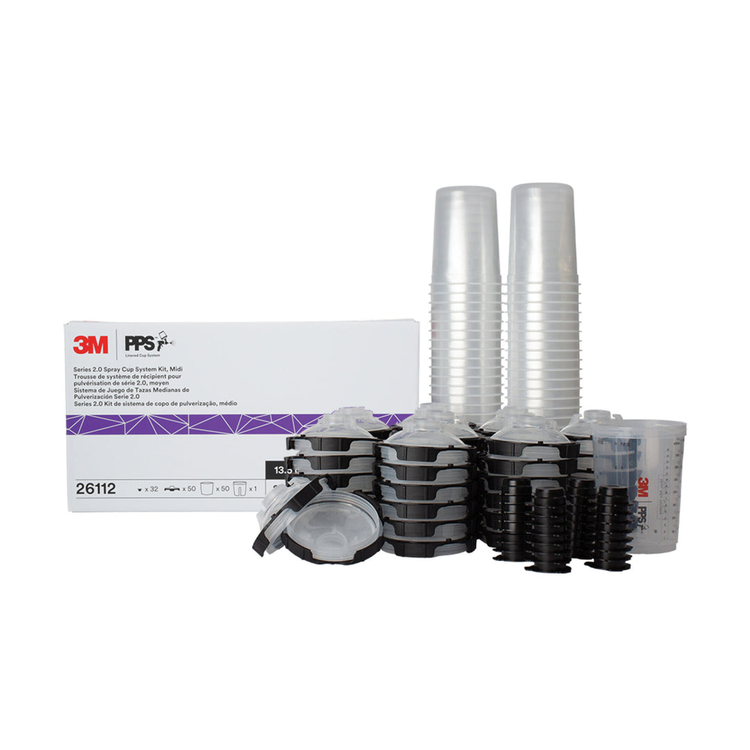 3M PPS Series 2.0 Spray Cup System Kit, 26112, Midi (13.5 fl oz, 400mL)