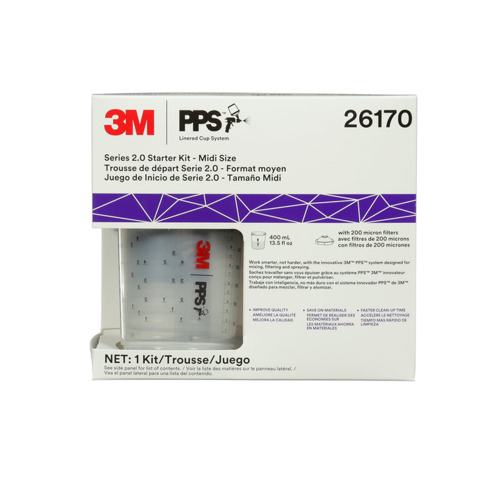 3M PPS Series 2.0 6-Pack Starter Kit 26170, Midi (13.5 fl oz, 400 mL)