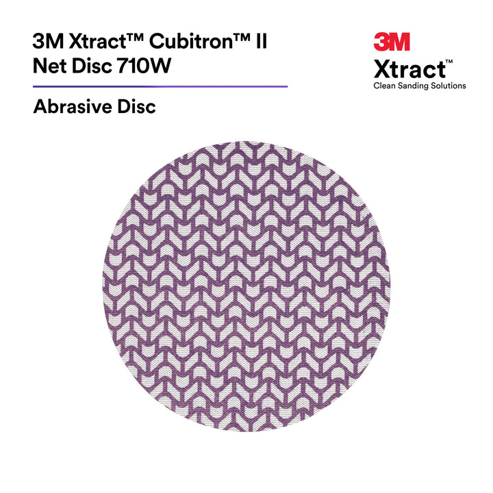3M Xtract Cubitron II Net Disc 710W, 120+, 8 in x NH, Die 800L