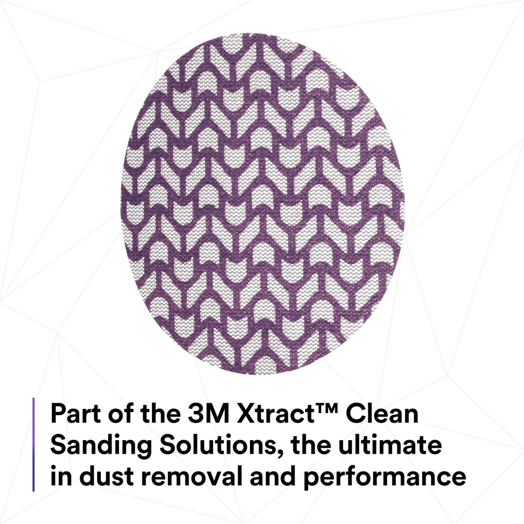 3M Xtract Cubitron II Net Disc 710W, 120+, 5 in x NH, Die 500X,
50/Carton