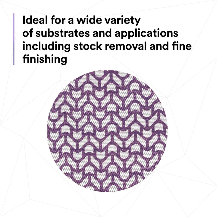 3M Xtract Cubitron II Net Disc 710W, 120+, 5 in x NH, Die 500X,
50/Carton