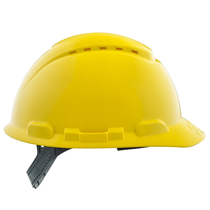 3M Vented Hard Hat CHHYH1-V-12-DC, with Pinlock Adjustment, Yellow