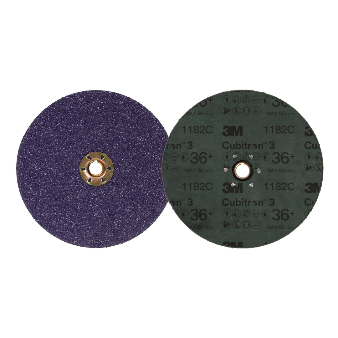 3M Cubitron 3 Fibre Disc 1182C, 36+, TN Quick Change, 7 in, Die 700BB