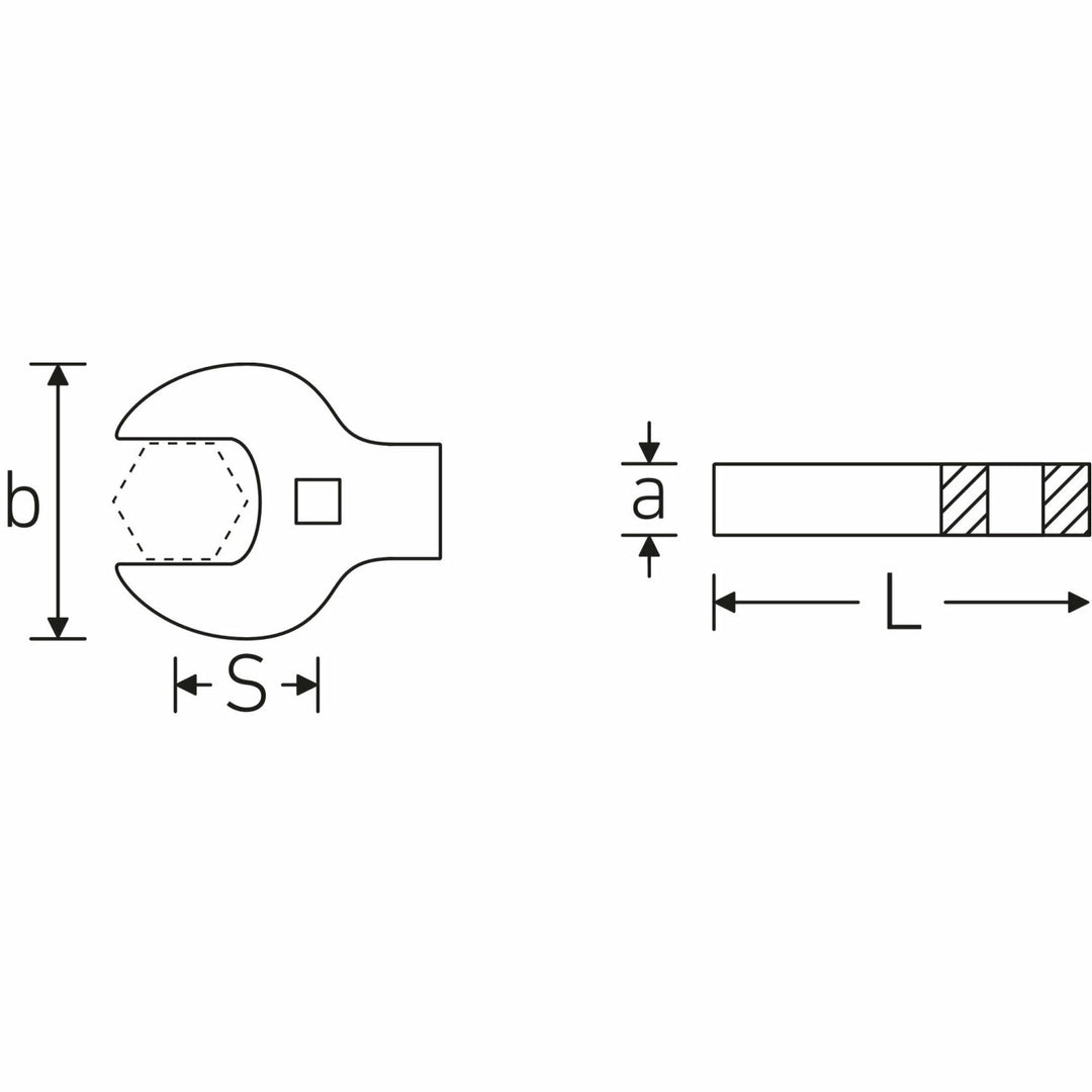 Stahlwille 02501056 CROW-RING 540a HD Spanner, 3/8 inch Drive, 1-1/4 inch Size