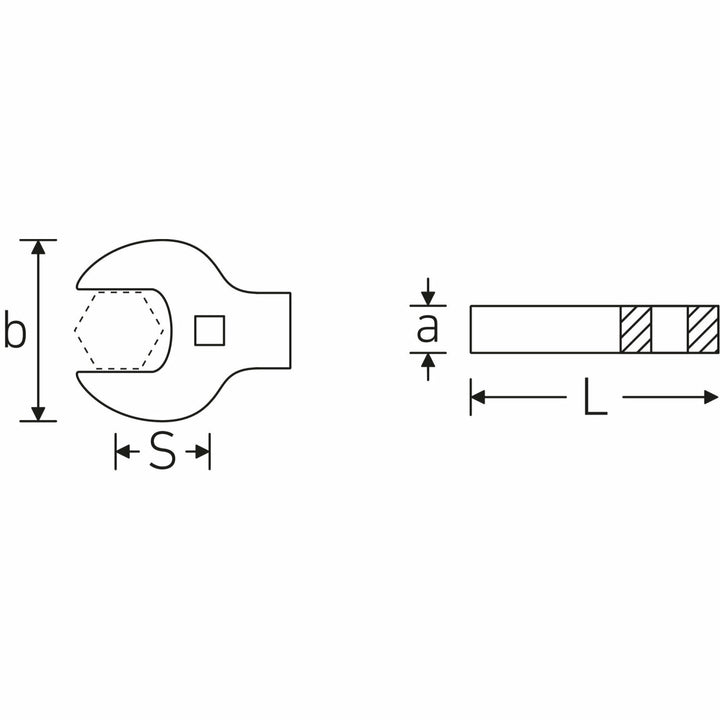 Stahlwille 02501056 CROW-RING 540a HD Spanner, 3/8 inch Drive, 1-1/4 inch Size