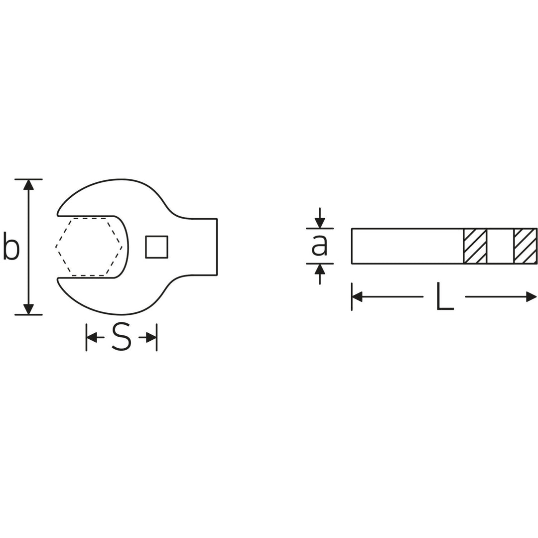 Stahlwille 02501036 Heavy Duty CROW-RING 540a Spanner, 3/8 inch Drive, 5/8 inch Size