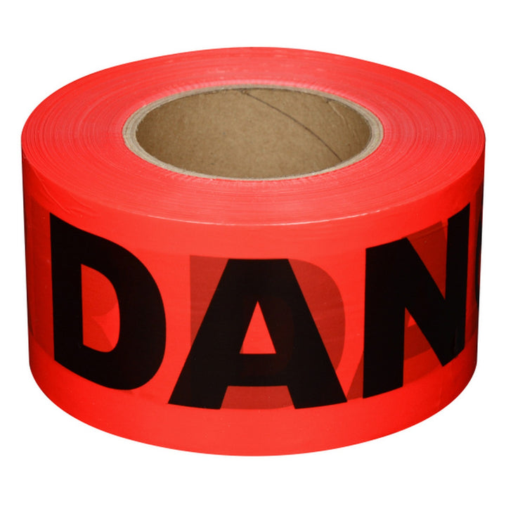 Johnson 40-0831 Standard Red "Danger" Tape - 3" x 1000'