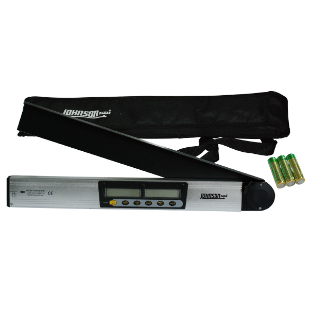 Johnson 40-6065 21" Digital Magnetic Level & Angle Locator with Dot Laser