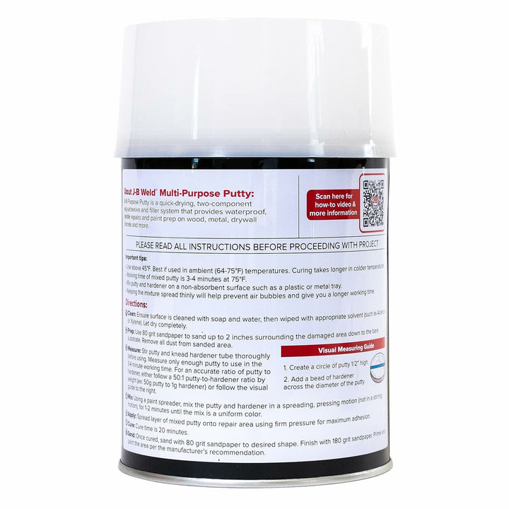 J-B Weld 40052 Multi-Purpose Putty, 1 Quart