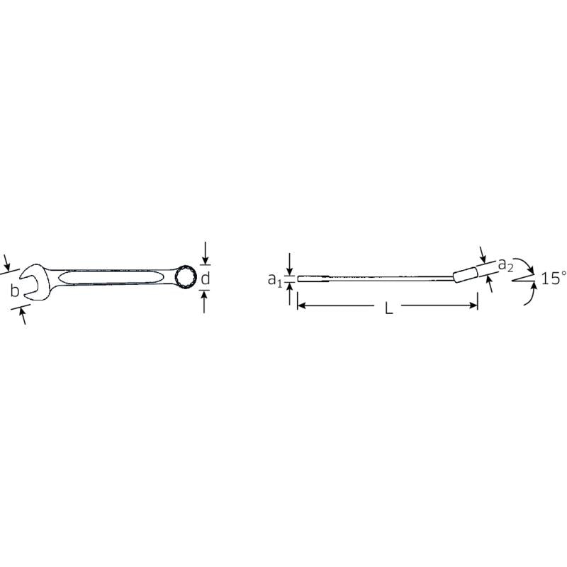 Stahlwille 40484040 13a Combination Spanner, 3/4"