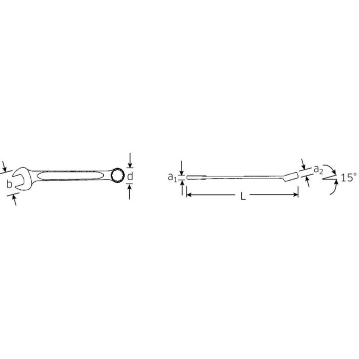 Stahlwille 40571616 130a Combination Spanner, 1/4"