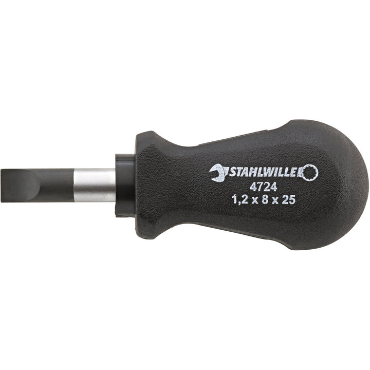Stahlwille 47241080 4724 DRALL 8mm Slotted Stubby Screwdriver