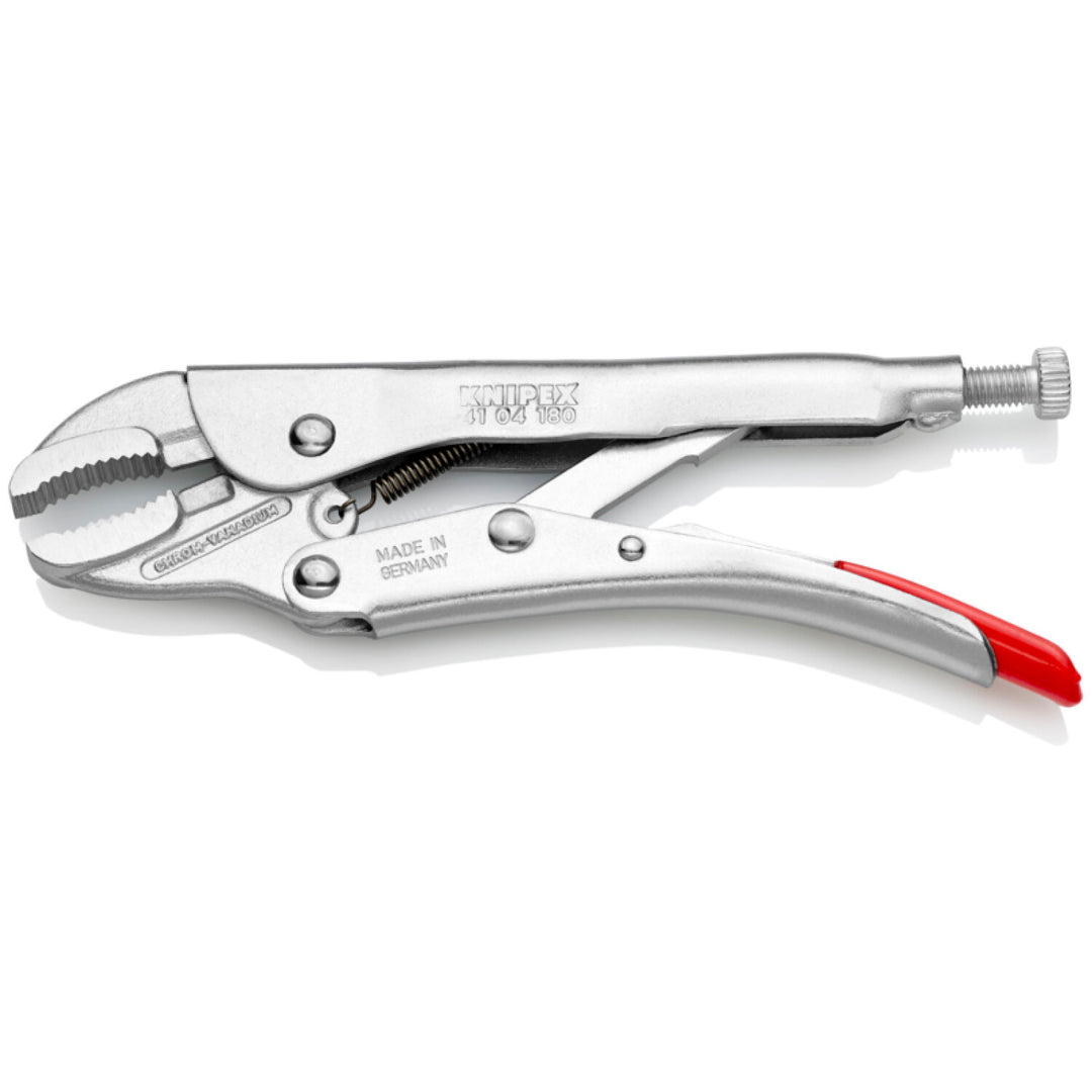 Knipex 41 04 180 SBA 7 1/4" Grip Pliers-Round Jaws
